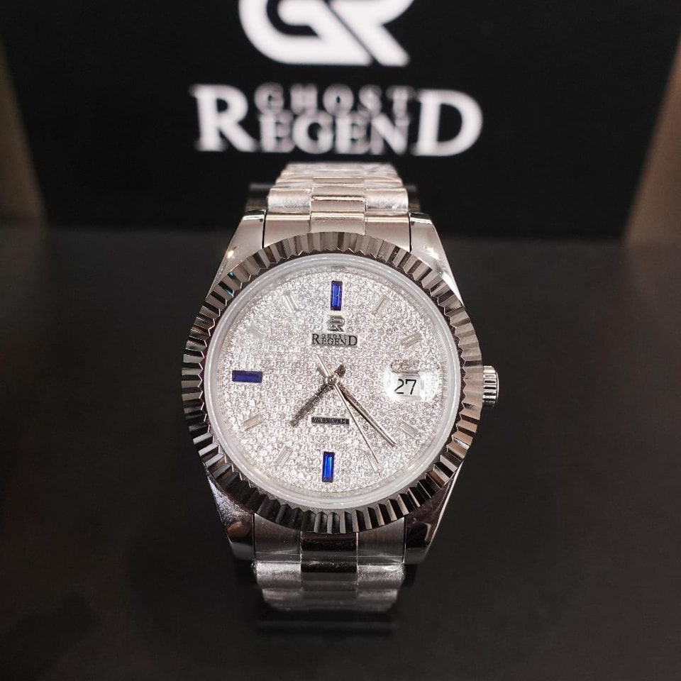GHOST REGEND G2403 — Bạc · điểm nhấn xanh, ảnh tham khảo của đúng phân loại sản phẩm
