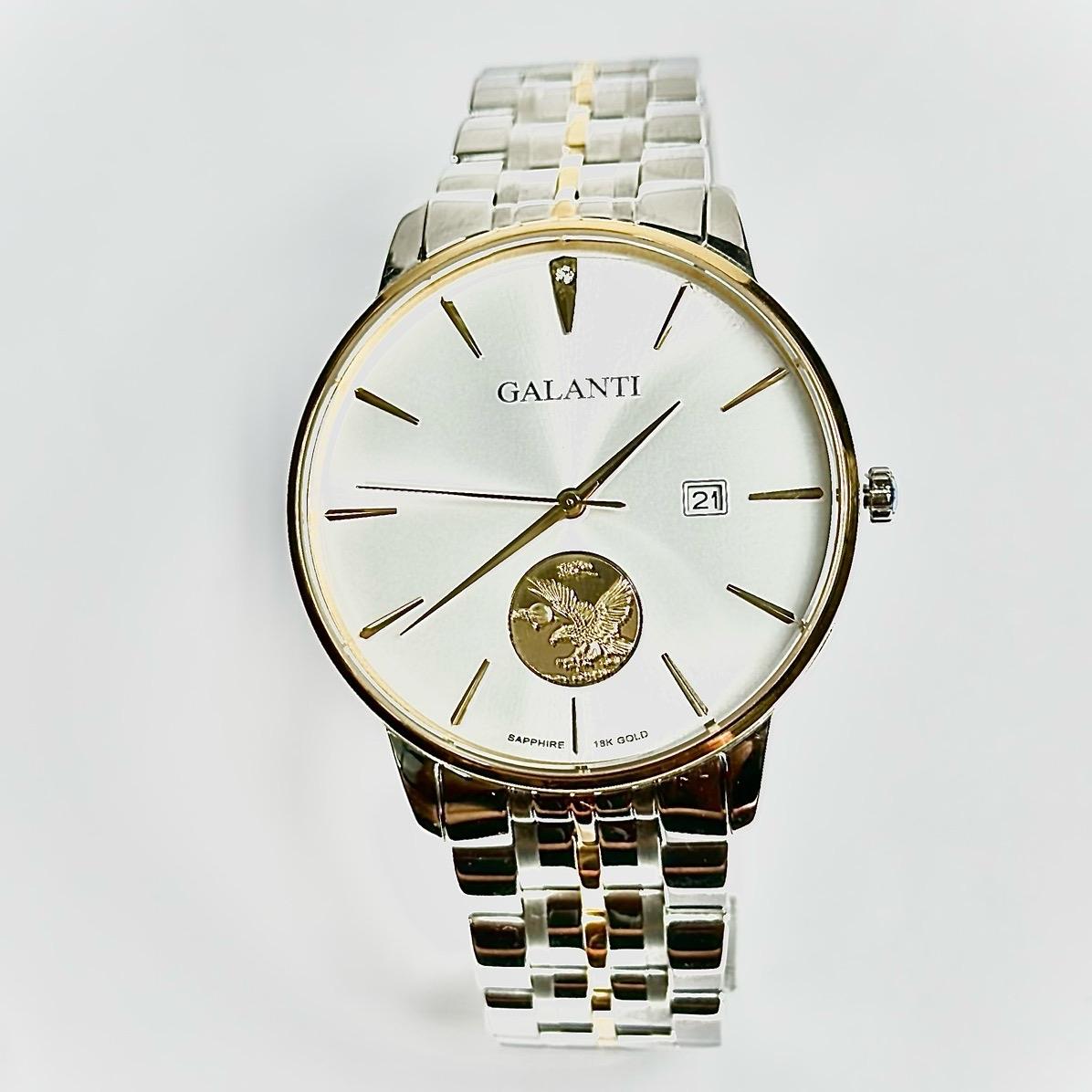 GALANTI G3011 mặt trắng và dây kim loại