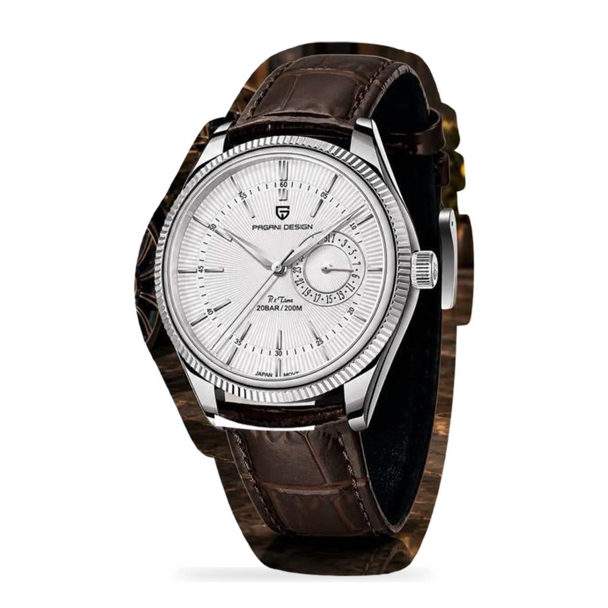PAGANI DESIGN PD-1689 V3 QUARTZ — Trắng Viền Bạc